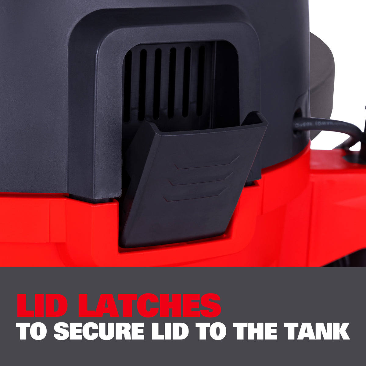 Ecomax 12 Gallon 6.5 HP AT18610PE-12A OSHA-Compliant Wet/Dry Vacuum with Dual Self-Cleaning HEPA Filters, Airflow Alarm, and Accessories