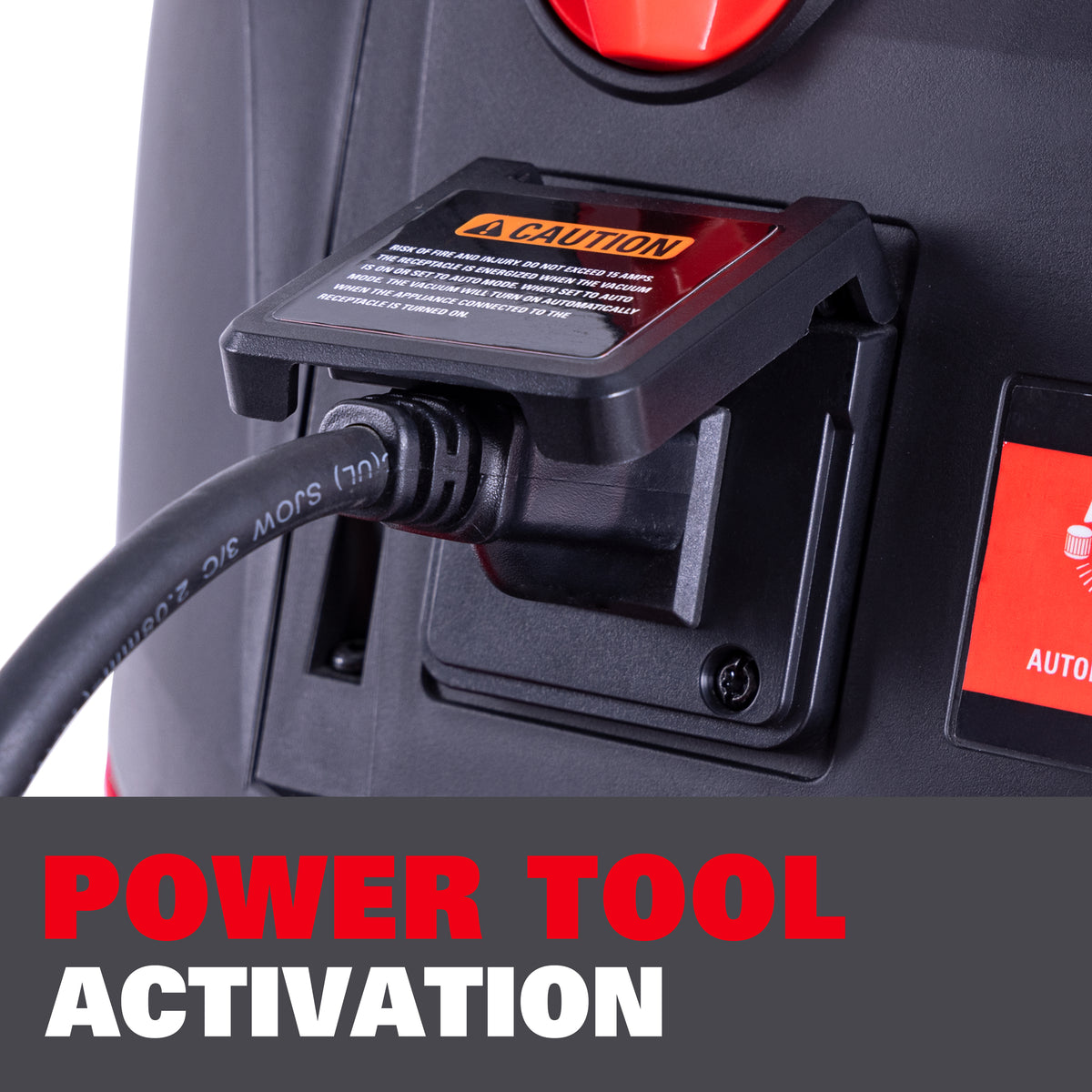 Ecomax 12 Gallon 6.5 HP AT18610PE-12A OSHA-Compliant Wet/Dry Vacuum with Dual Self-Cleaning HEPA Filters, Airflow Alarm, and Accessories