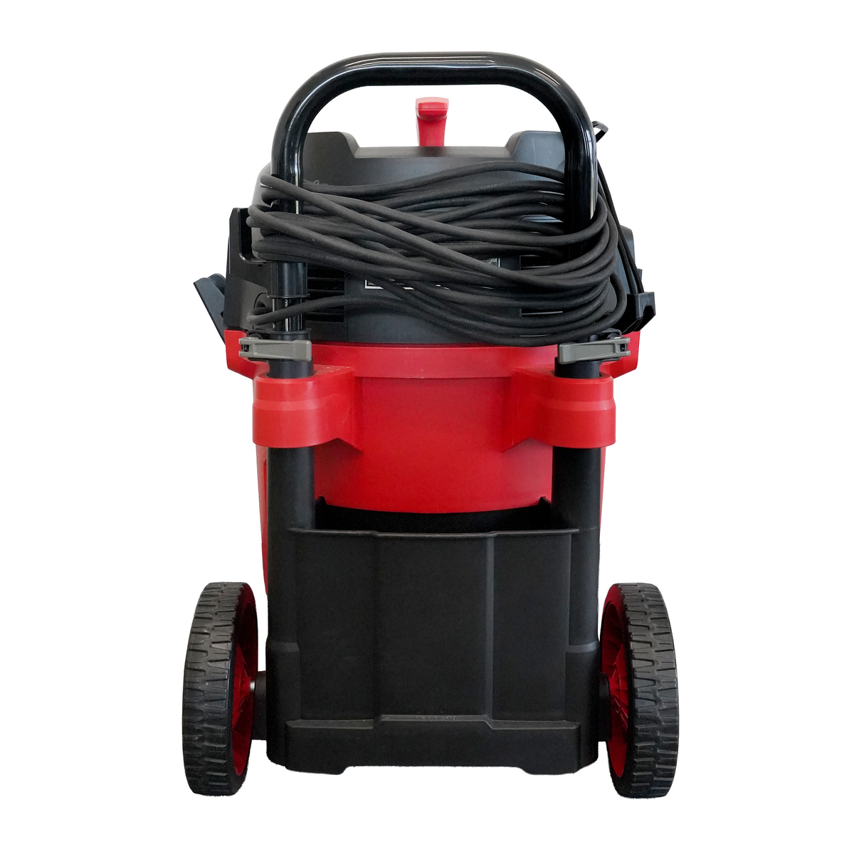 Ecomax 12 Gallon 6.5 HP OSHA-Compliant Wet/Dry Vacuum with Dual Self-Cleaning HEPA Filters, Airflow Alarm, and Accessories