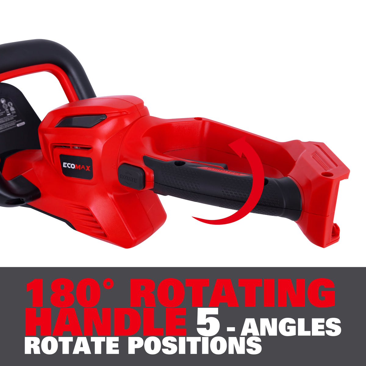 Ecomax 20V Brushed Hedge Trimmer with 2.0Ah Battery and Charger