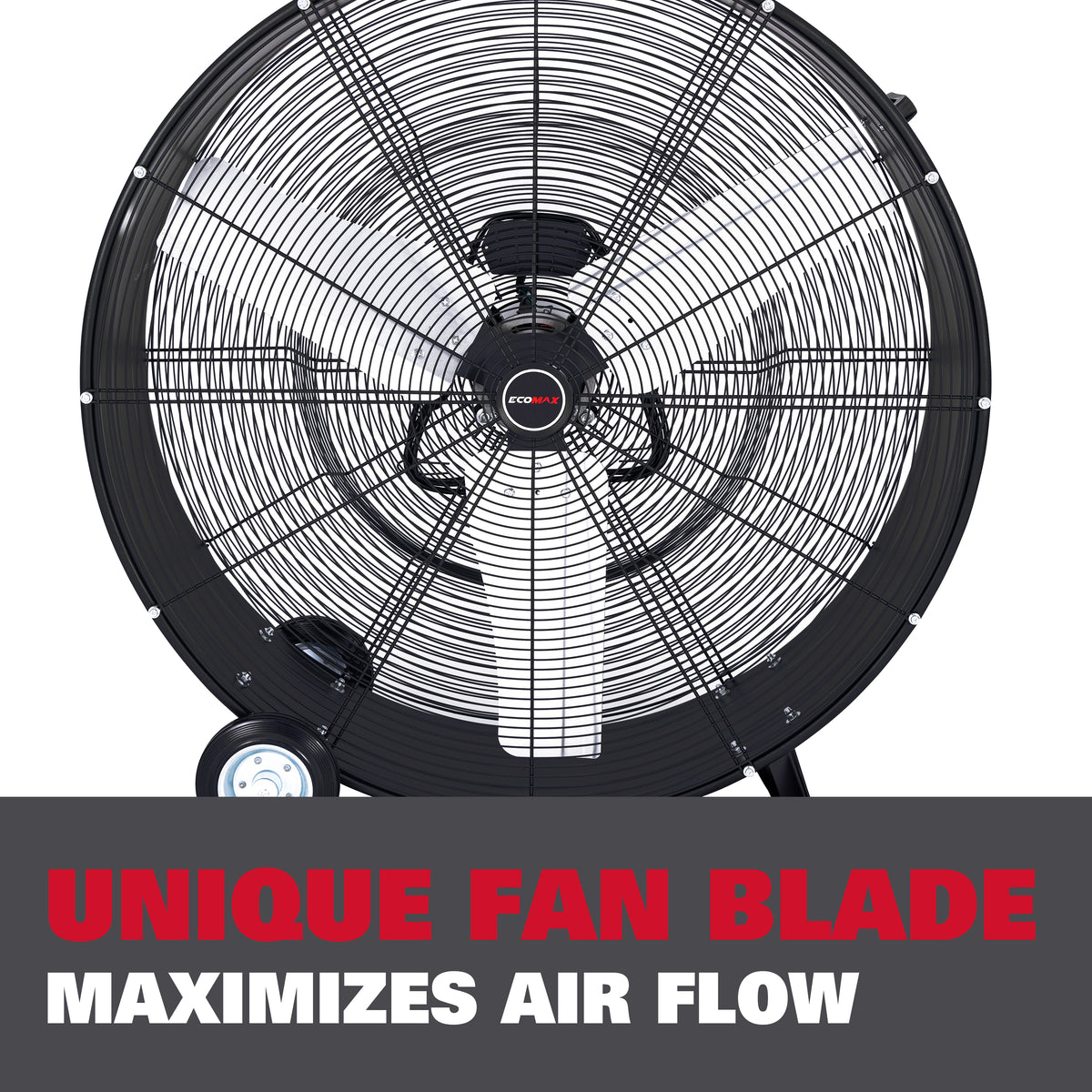 ECOMAX 36 in. High Velocity Industrial 19000 CFM Drum Fan