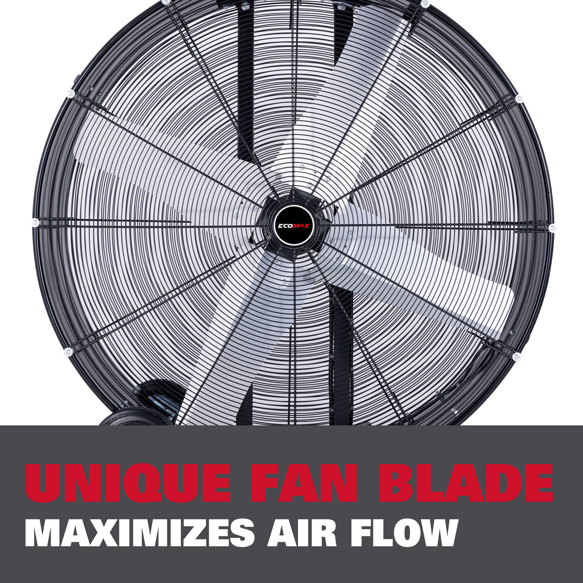 Ecomax 42&quot; High Velocity Industrial 25000 CFM Drum Fan