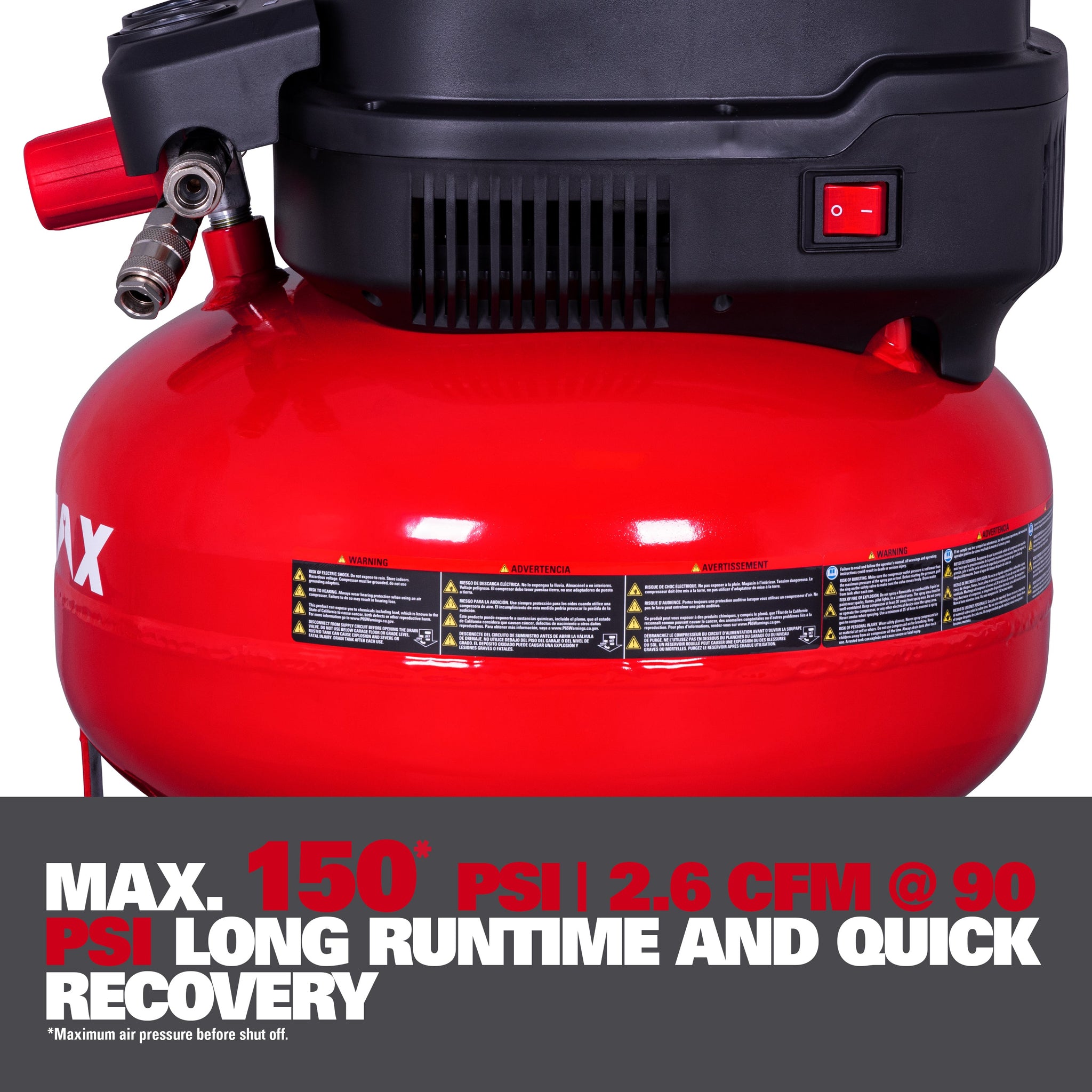 Pankcake Compressor Ecomax 6 Gal 1.0 HP Pancake Air Compressor - Ecomax Products Store
