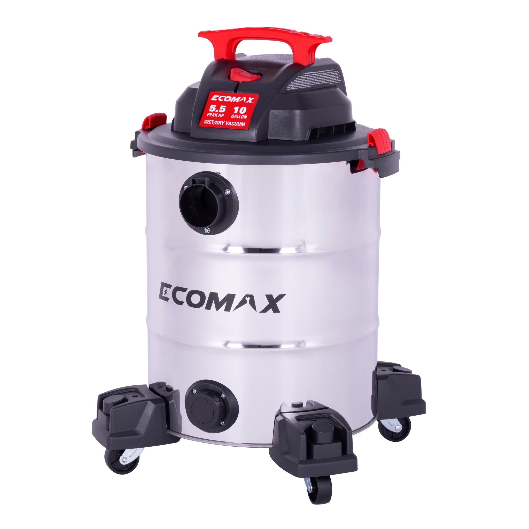 Ecomax 10 Gal 5.5HP Stainless Steel Vac - Ecomax Products Store